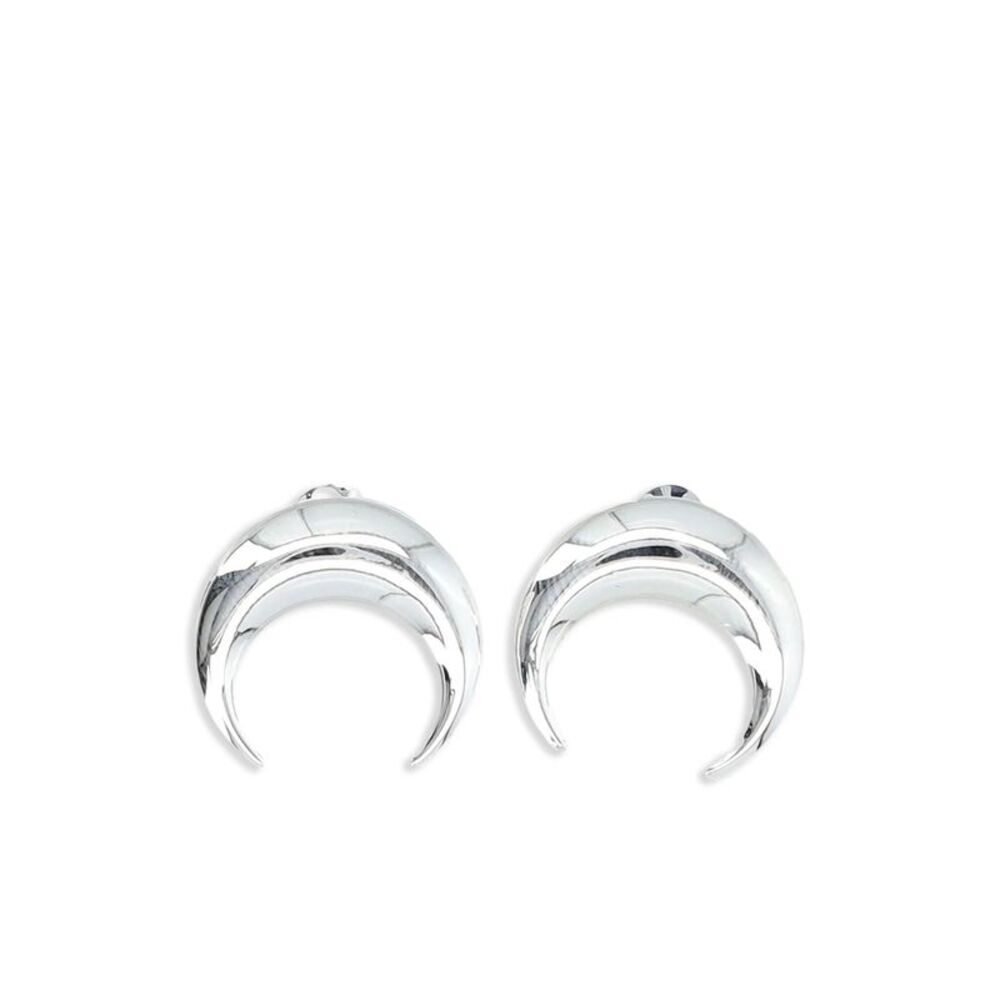 Marine Serre Silver Earrings Men
